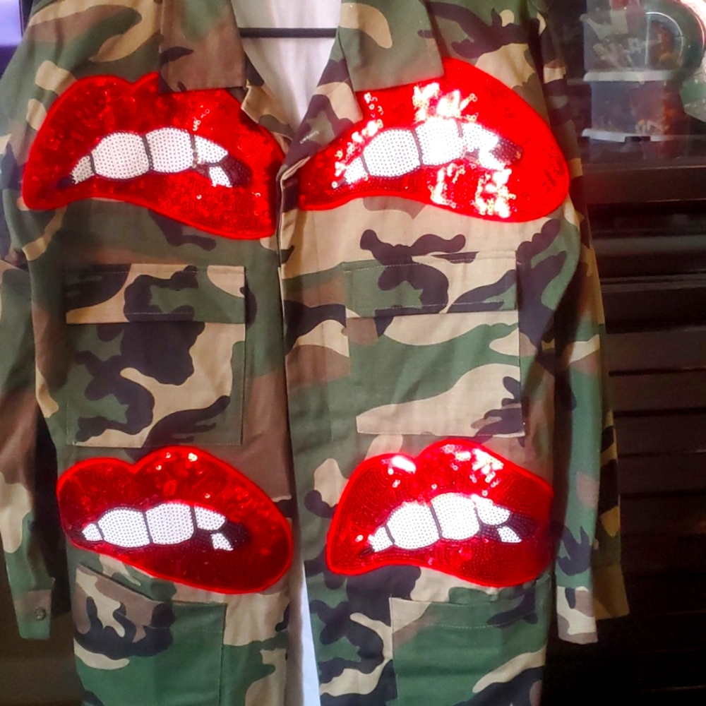 Camo,long sleeve,light jacket,2x
